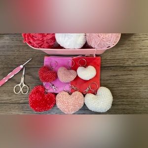 Crochet Velvet Bag Charms